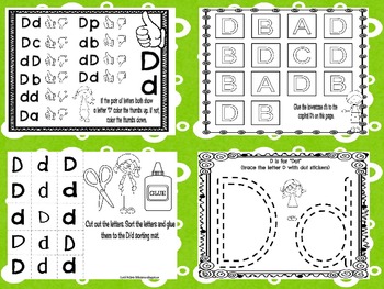 alphabet 10 letter d alphabet recognition activities by crystal mcginnis