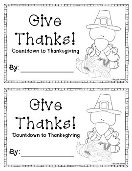 Give Thanks - A Thanksgiving Writing Countdown by Regina Berns | TPT