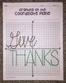 Give Thanks Thanksgiving Graphing on the Coordinate Plane 