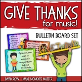 Give Thanks for Music - Fall-themed Music Advocacy Bulletin Board