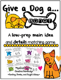 Give a Dog a Bone- Identifying Main Ideas and Details Game