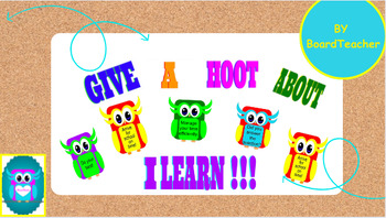 Preview of Give a "HOOT" about your testing journey! ILEARN, IREAD, ACT, SAT, IREADY