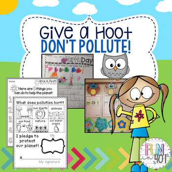 Preview of Give a Hoot! Don't Pollute! : Earth Day Worksheets for Primary Grades!