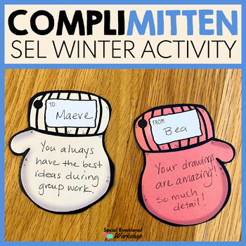 Preview of Compliments SEL Winter Activity | Winter Bulletin Board Door Display