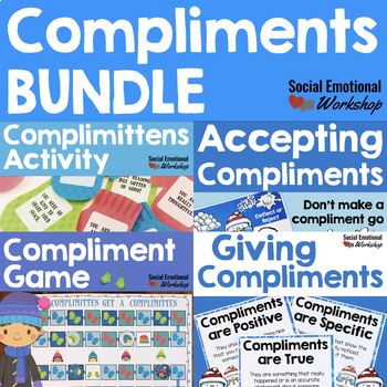 Preview of Giving Compliments and Accepting Compliments Bundle Counseling