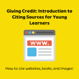 Giving Credit: Citing Books, Websites, and Images 2nd 3rd 