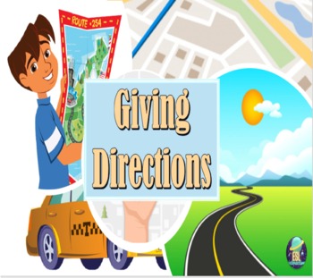Preview of Giving Directions. Beautifully Presented Interactive ESL PowerPoint for A1 Level