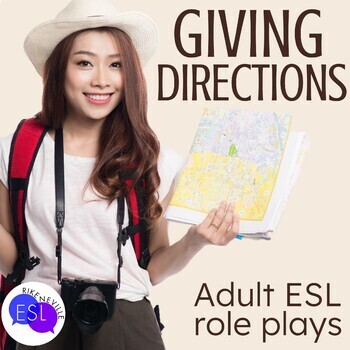 Preview of Giving Directions ROLE PLAYS for Adult ESL