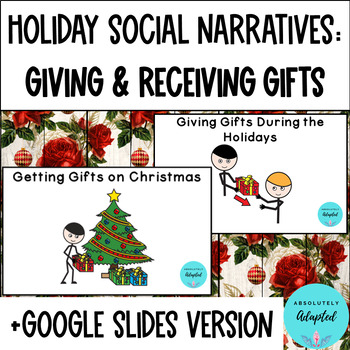 Preview of Giving & Receiving Gifts During the Holidays Social Narratives 