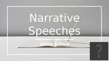 Preview of Giving Speeches: Narrative Speeches (Grades 3-12)