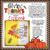 Giving Thanks: Informative Writing and Lapbook Activity