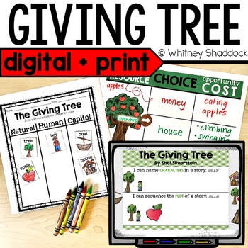 The Giving Tree Activities by The First Grade Roundup by Whitney Shaddock