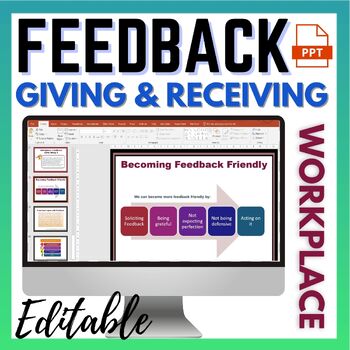 Preview of Giving and Receiving Feedback in the Workplace - PowerPoint and Activities