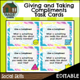 Giving and Taking Compliments Task Cards | Social Skills (