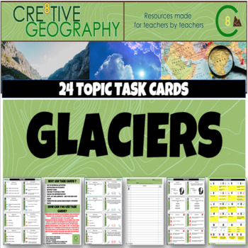 Preview of Glaciers Geography Digital Task Cards