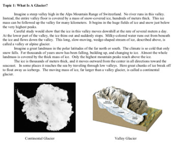 Preview of Glaciers part 1 - Locations and Formations