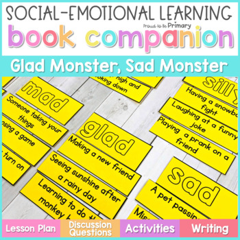 Preview of Glad Monster, Sad Monster Book Activities - Identifying Feelings & Emotions