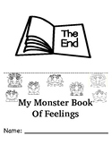 Glad Sad Monster: My Monster Feelings BW Printable Book (Adapted)