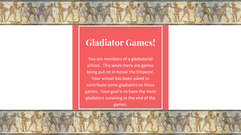 Preview of Gladiator Games Activity