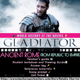 Gladiator Movie Analysis Pack for teaching the Roman Empir