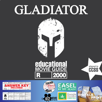 Preview of Gladiator Movie Guide | Worksheet | Google Slides (R - 2000)