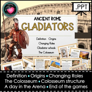 Preview of Gladiators - Ancient Rome PowerPoint and Posters