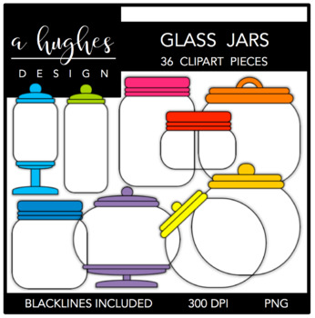 Preview of Glass Jars Clipart
