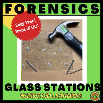 Preview of Glass Stations Lab for Hands On Fun Forensic Science
