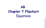 Glencoe Course 1 Ch 7 Flipchart (Grade 6): Equations