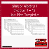 Glencoe Algebra 1 Lesson Plans Unit Plans 12 Word Template