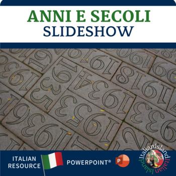 Preview of Gli Anni ed I Secoli Italian Powerpoint