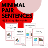 Gliding L-W & R-W Minimal Pair SENTENCES Speech Therapy Activity