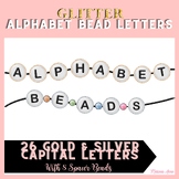 Glitter Alphabet Letter Beads