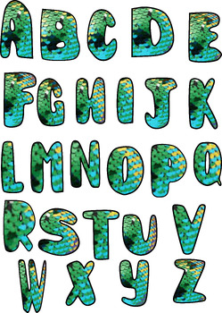 Preview of Glitter Alphabets A to Z