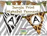 Glitter Animal Print Pennants - Word Walls and Decorations
