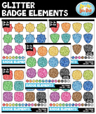 Glitter Badges Clipart Mega Bundle {Zip-A-Dee-Doo-Dah Designs}