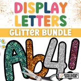 Glitter Bulletin Board Letters and Numbers Display BUNDLE 
