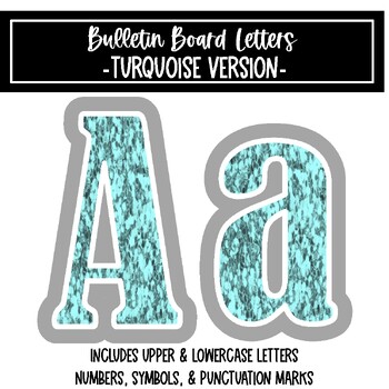 Glitter Bulletin Board Letters Bundle