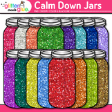 Glitter Calm Down Jar Clipart: Sensory Social Emotional Le