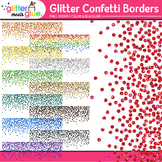 Glitter Confetti Border Clipart: Page Borders & Frames Cli