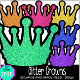 Glitter Crowns Clip Art {The Teacher Stop}