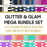 Glitter & Glam Digital Papers Mega Bundle - Save more than 50%