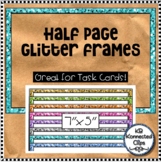 Glitter Half Page Frames Clipart Moveable BOOM EASEL
