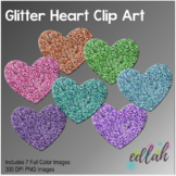 Glitter Heart Clip Art