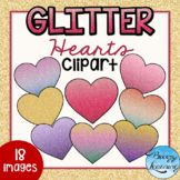 Glitter Heart Clipart - PNG & SVG - Commercial Use