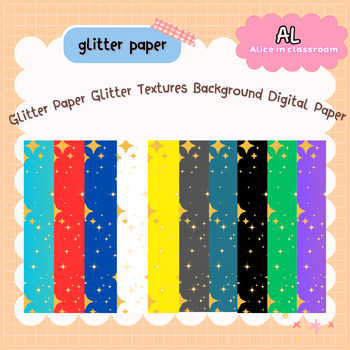 Preview of Glitter Paper Glitter Textures Background Digital Paper