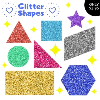 Glitter Shapes Clip Art