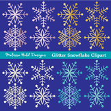 Glitter Snowflakes Clipart