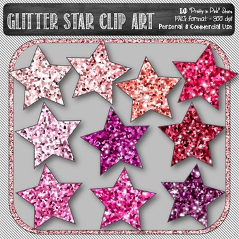 Professional Glitter Stars Clipart Glitter Stars, Glitter Clipart, Sparkle  Stars, Glitter Graphics 