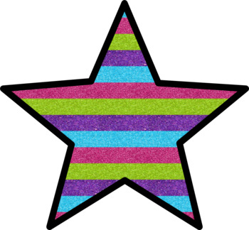Glitter Stars and Borders Clip Art by Mrs Wolfe in elementary